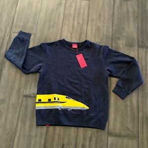 Ojico Japanese Shinkansen Bullet Train Blue Coupling Shirt - Size Medium